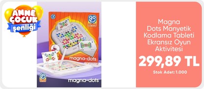 Go Toys Magna Dots Manyetik Kodlama Tableti Ekransız Oyun Aktivitesi Manyetik Bloklar Go Magnetic