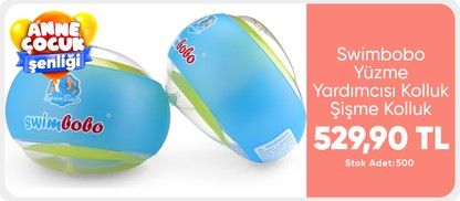Swimbobo Yüzme Yardımcısı Kolluk Şişme Kolluk Deniz Kolluğu Çocuk Kolluğu Bebek Kolluğu Kolluk Simit (S) 1 Yaş - 5 Yaş
