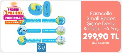 Fashcolle Small Beden Şişme Deniz Kolluğu 1-4 Yaş