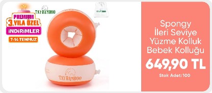 Taybamboo Spongy İleri Seviye Yüzme Kolluk Bebek Kolluğu Çocuk Kolluğu Süngerli Kolluk Dolgulu Kolluk