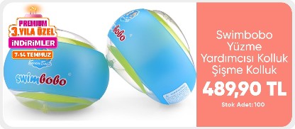Swimbobo Yüzme Yardımcısı Kolluk Şişme Kolluk Deniz Kolluğu Çocuk Kolluğu Bebek Kolluğu Kolluk Simit (S) 1 Yaş - 5 Yaş  