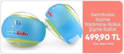 Swimbobo Yüzme Yardımcısı Kolluk Şişme Kolluk Deniz Kolluğu Çocuk Kolluğu Bebek Kolluğu Kolluk Simit (S) 1 Yaş - 5 Yaş 499.90TL