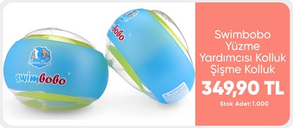 Swimbobo Yüzme Yardımcısı Kolluk Şişme Kolluk Deniz Kolluğu Çocuk Kolluğu Bebek Kolluğu Kolluk Simit (S) 1 Yaş - 5 Yaş 499.90TL