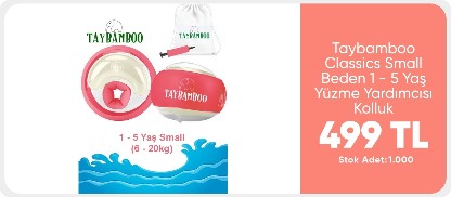 Taybamboo Classics Small Beden 1 - 5 Yaş Yüzme Yardımcısı Kolluk Deniz Kolluk Çocuk Kolluk Yüzme Kolluk 549.90TL