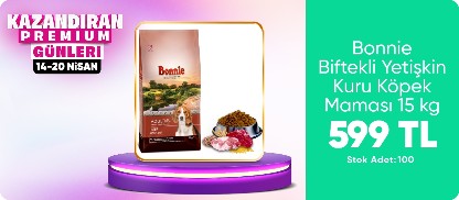 Bonnie Yetişkin Kuzu Etli Köpek Maması 15 Kg 