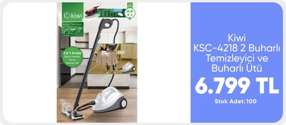 Kiwi KSC-4218 2 Buharlı Temizleyici ve Buharlı Ütü 