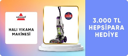 Bissell Halı Yıkama Makinesi Alana 3000 TL Hepsipara Hediye!
