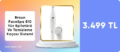 Braun FaceSpa 810 Yüz Epilatörü Ve Temizleme Fırçası Sistemi, Ek Pil İle Birlikte