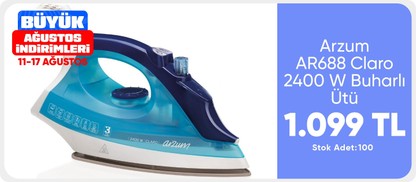 Arzum AR688 Claro 2400 W Buharlı Ütü