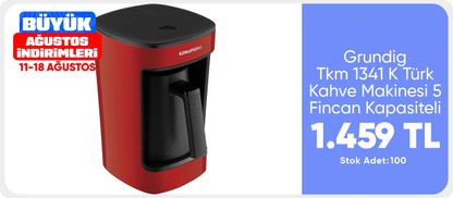Grundig Tkm 1341 K Türk Kahve Makinesi 5 Fincan Kapasiteli