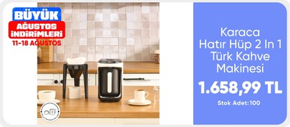 Karaca Hatır Hüp 2 In 1 Türk Kahve Makinesi / Filtre Kahve Makinesi Soft Cream