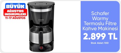 Schafer Warmy Termoslu Filtre Kahve Makinesi-Inox