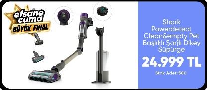 Shark Powerdetect Clean&empty Pet Başlıklı Şarjlı Dikey Süpürge