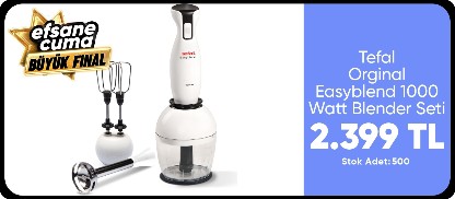 Tefal Orginal Easyblend 1000 Watt Blender Seti - Beyaz