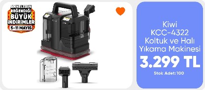 Kiwi KCC-4322 Koltuk ve Halı Yıkama Makinesi Siyah