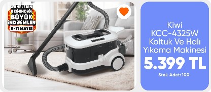 Kiwi KCC Koltuk ve Halı Yıkama Makinesi Siyah