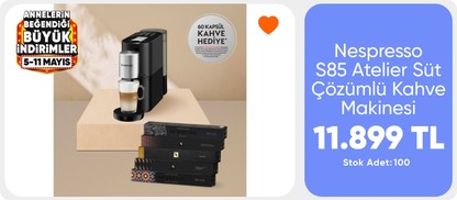 Nespresso S85 Atelier Süt Çözümlü Kahve Makinesi