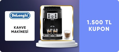 Delonghi Kahve Makinesinde 1500 TL Kupon!
