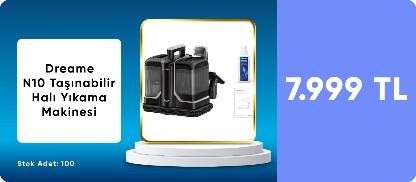 Dreame N10 Taşınabilir Halı Yıkama Makinesi Siyah
