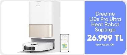 Dreame L10s Pro Ultra Heat Robot Süpürge Beyaz