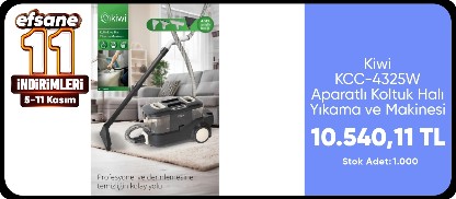 Kiwi KCC-4325W Siyah Pencere Temizleme Aparatlı Koltuk Halı Yıkama ve Makinesi