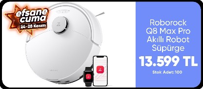 Roborock Q8 Max Pro Akıllı Robot Süpürge
