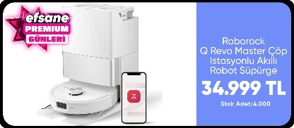 Roborock Q Revo Master Çöp Istasyonlu Akıllı Robot Süpürge - Beyaz