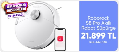 Roborock S8 Pro Akıllı Robot Süpürge