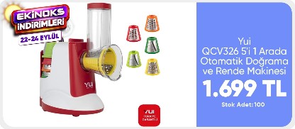Yui QCV326 5'i 1 Arada Otomatik Doğrama ve Rende Makinesi (Yui Türkiye Garantili)