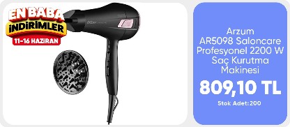 Arzum AR5098 Saloncare Profesyonel 2200 W Saç Kurutma Makinesi
