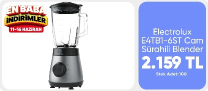 Electrolux E4TB1-6ST Cam Sürahili Blender
