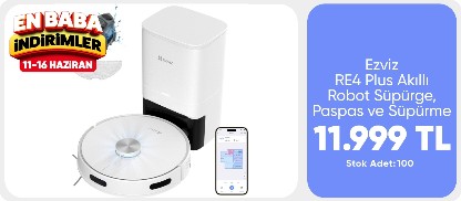 Ezviz RE4 Plus Akıllı Robot Süpürge
