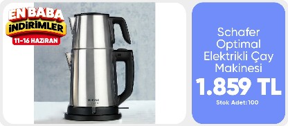 Schafer Optimal Elektrikli Çay Makinesi Inox