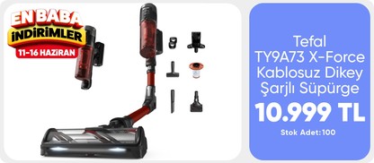 Tefal TY9A73 X-Force Flex 13.60 500 Watt Animal Kablosuz Dikey Şarjlı Süpürge - 2211401287