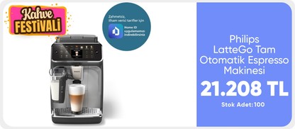 Philips Tam Otomatik Espresso Makinesi 20 Sıcak ve Soğuk İçecek, Renkli Dokunmatik Ekran