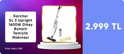 Karcher Sc 2 Upright 1600W Dikey Buharlı Temizlik Makinesi