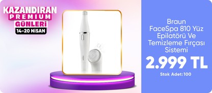 Braun FaceSpa 810 Yüz Epilatörü Ve Temizleme Fırçası Sistemi, Ek Pil İle Birlikte
