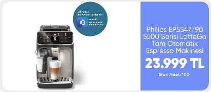 Philips EP5547/90 5500 Serisi LatteGo Tam Otomatik Espresso Makinesi