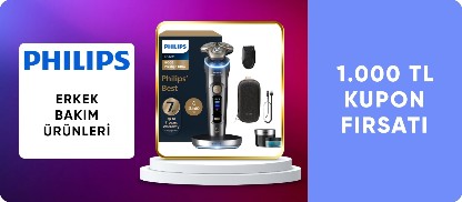 Philips Erkek Bakım Ürünlerinde 1000 TL Kupon Fırsatı