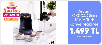 Arzum OK004 Okka Minio Türk Kahve Makinesi - Bakır / 480 Watt