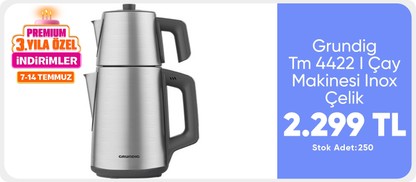 Grundig Tm 4422 I Çay Makinesi Inox Çelik