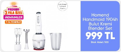 Homend Handmaid 1904h Bulut Kremi Blender Set
