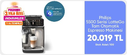 Philips 5500 Serisi LatteGo Tam Otomatik Espresso Makinesi