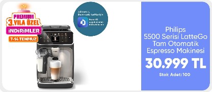 Philips 5500 Serisi LatteGo Tam Otomatik Espresso Makinesi