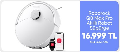 Roborock Q8 Max Pro Akıllı Robot Süpürge