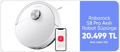 Roborock S8 Pro Akıllı Robot Süpürge