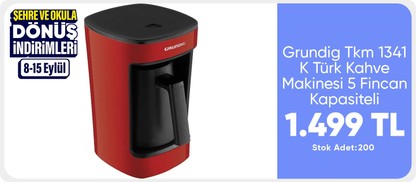 Grundig Tkm 1341 K Türk Kahve Makinesi 5 Fincan Kapasiteli