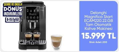 Delonghi Magnifica Start ECAM220.22.GB Tam Otomatik Kahve Makinesi