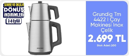 Grundig Tm 4422 I Çay Makinesi Inox Çelik