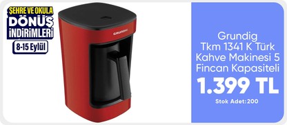 Grundig Tkm 1341 K Türk Kahve Makinesi 5 Fincan Kapasiteli